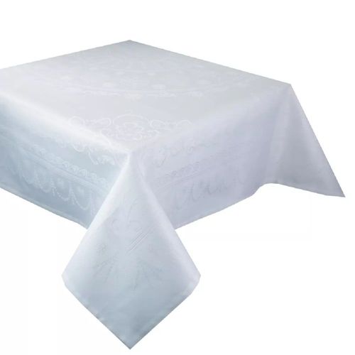Nappe Antitache Pur Coton Blanc 244x244 Cm