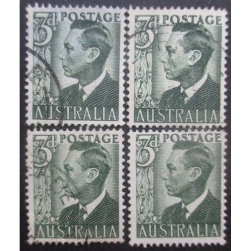 Australie N°173c X 4 Oblitéré