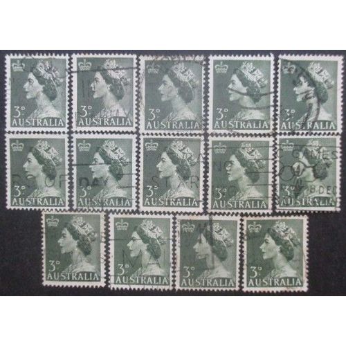 Australie N°197 X 14 Oblitéré