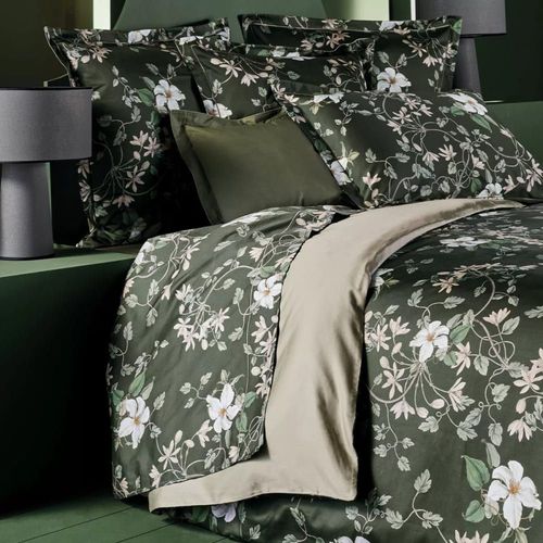 Housse De Couette Satin De Coton Vert 240x220 Cm