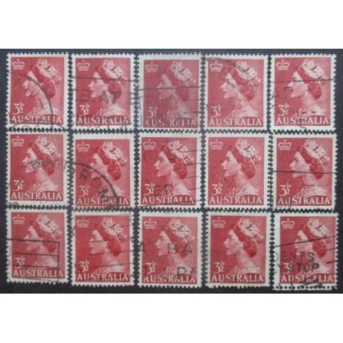 Australie N°198 X 15 Oblitéré