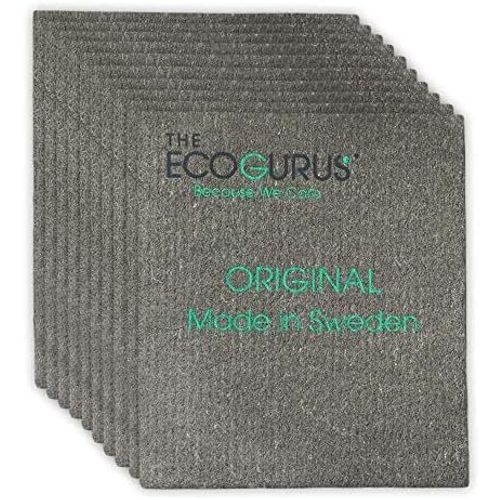 KGABERY-Torchons Suédois Suédois Pour Cuisine,Torchons Suédois Naturels Très Absorbants,Tissu Éponge En Cellulose¿Gris