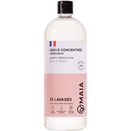 Kgabery-Lessive Naturelle Fleurs De Cerisier 1l-33 Lavages-Lavage En Machine-Efficacité Anti-Taches-Formule Sans Allergènes-Emballage Écologique-Fabriquée En France