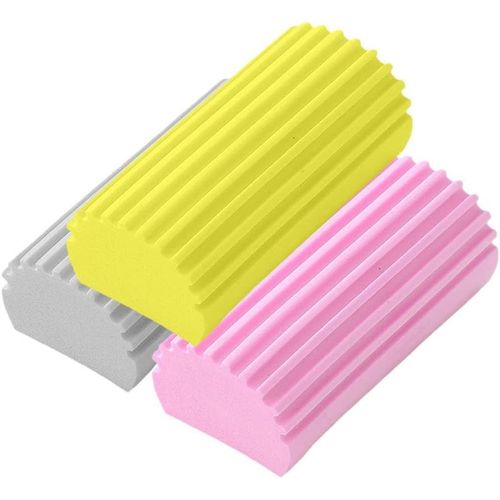 KGABERY-Lot De 3 Éponges De Nettoyage Humides Réutilisables Pour Nettoyer Les Plinthes,Les Grilles D'Aération,Le Ventilateur De Plafond,L'Éponge De Nettoyage Domestique