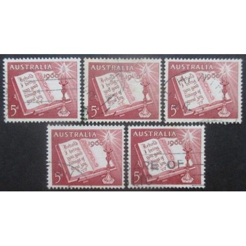 Australie N°271 X 5 Oblitéré