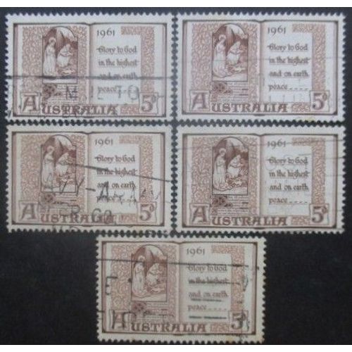 Australie N°276 X 5 Oblitéré