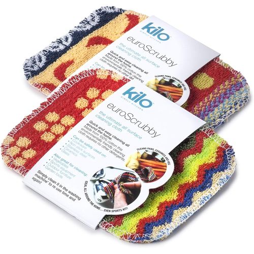 KGABERY-Lset18 Lot De 2 Éponges À Récurer Anti-Rayures,Respectueuses De L'Environnement,Multicolore,Taille Unique,17x13 Cm