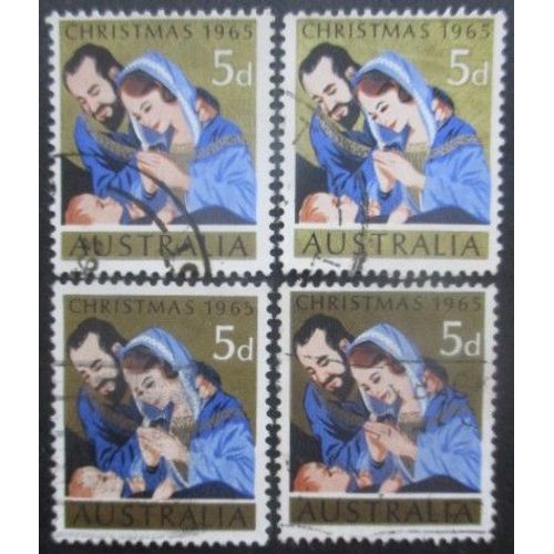 Australie N°317 X 4 Oblitéré