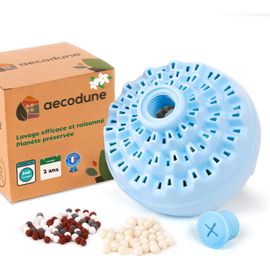 KGABERY-2 Ans De Lessive Ecologique Economique-240 Lavages-Boule De Lavage Machine A Laver-Perles De Linge Lessive Poudre Naturelle Zero Dechet-Lessive Hypoallergenique Jasmin-Anti Calcaire