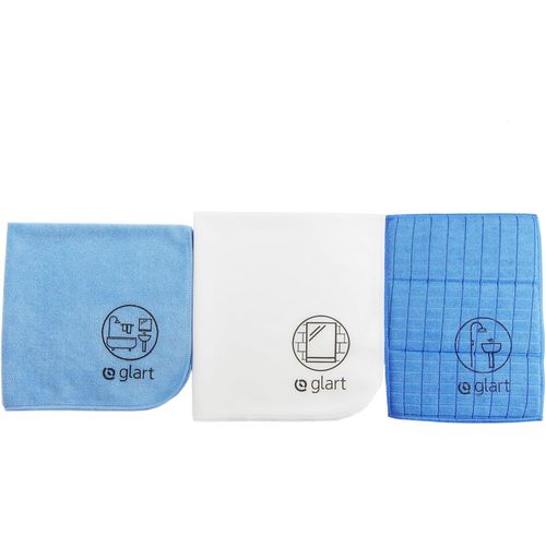 KGABERY-Lot De 3 Chiffons En Microfibres Pour La Baignoire,Les Toilettes,La Douche,La Salle De Bain,Les Sanitaires Et Le Ménage En Général.