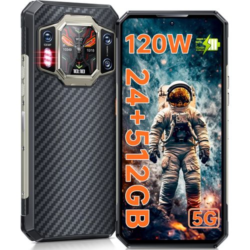 OUKITEL WP30 Pro 5G Téléphone Portable Incassable,108MP,24Go+512Go Noir
