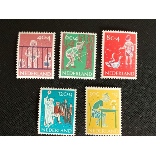 Timbre Pays Bas Y T 712 A 716 Séries : Timbres Pour Enfants 1959 (030709 )