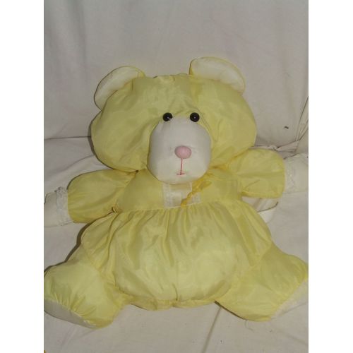 OURS PUFFALUMP JAUNE 42 cm