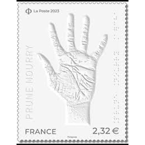 Art : "Ligne De Vie Main D'Aïcha" Oeuvre De Louis Braille Année 2023 N° 5714 Yvert Et Tellier Luxe