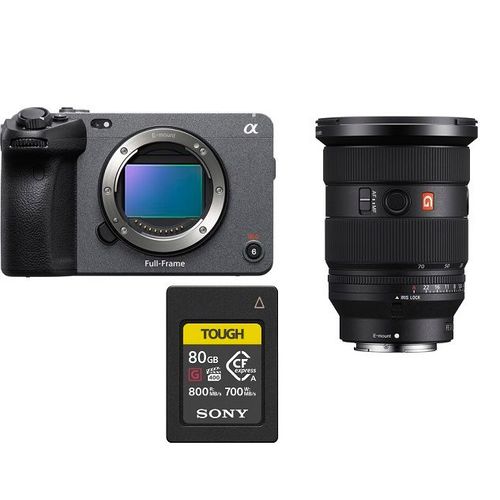 Sony FX3A boîtier+ objectif Sony FE 24-70 mm f/2.8 GM II + Sony 80GB Tough CFexpress Type A 800MB/s