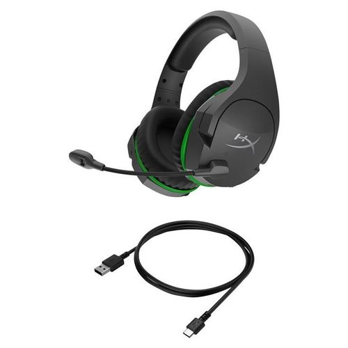 HyperX CloudX Stinger Core - Micro-casque - circum-aural - 2,4 GHz - sans fil - noir, vert, vert gris - pour Victus by HP Laptop 15, 16; Laptop 14, 15, 17; Pavilion x360 Laptop; Pro 290 G9
