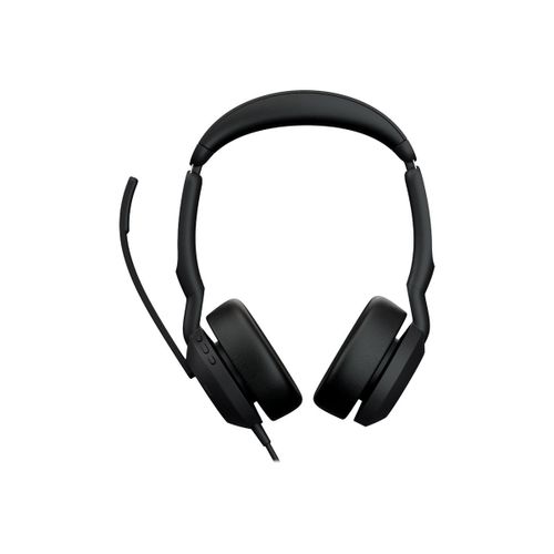 Jabra Evolve2 50 UC Stereo - Micro-casque - sur-oreille - Bluetooth - sans fil - Suppresseur de bruit actif - USB-A - noir