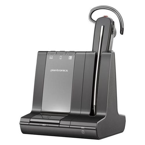 Poly Savi 8240-M Office - Savi 8200 series - micro-casque - DECT - sans fil - noir - Certifié pour Microsoft Teams