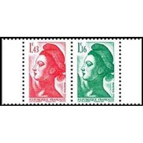 40 Ans De La Liberté De Gandon La Paire (Provenant De La Bande Carnet) Année 2022 N° 5635 5636 Yvert Et Tellier Luxe