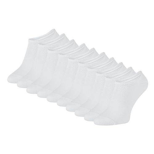 Zooksy Pack 10 Paires Chaussettes Courtes Doona Coton Taille: 36-40 Blanc