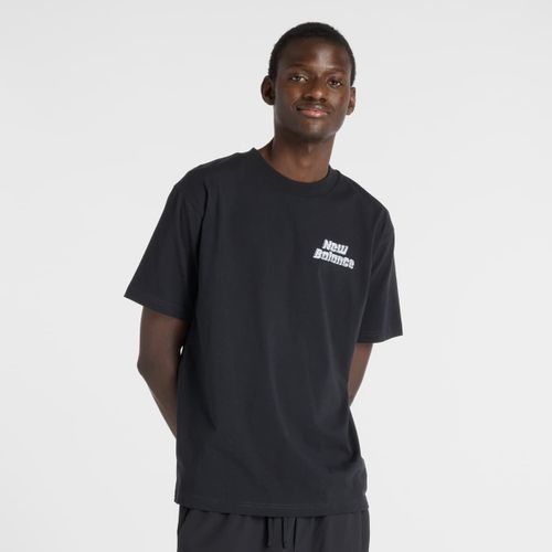 New Balance Chrome Runner T-Shirt Black Homme T-Shirts & Polos Noir Taille M Vêtements