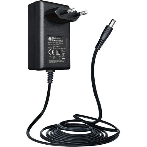 Adaptateur d'alimentation 24 V 0,5 A 500 mA AC vers DC 24 V 1,8 m Câble d'alimentation Extra Long avec Prise Murale pour diffuseur d'huiles essentielles, humidificateur et Autres appareils 24V
