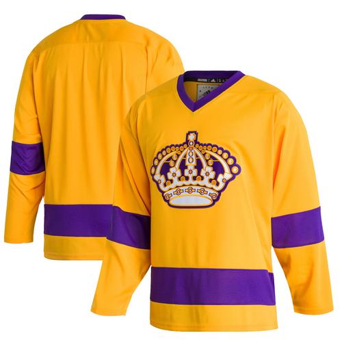 Maillot Vierge Adidas Los Angeles Kings Team Classics Or Pour Homme