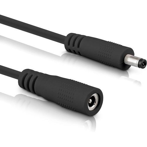 Câble d'extension CC, bloc d'alimentation universel pour bandes LED, caméras de surveillance, imprimantes, routeurs, commutateurs, etc. Fiche CC mâle/femelle 4,0 x 1,7 mm, noir, 3 m