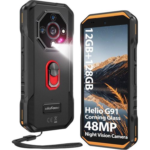 Ulefone Armor X32 2025 Incassable Android 14 12 Go + 128 Go / 2 To 48MP Vision Nocturne 5.65" Dual Sim/NFC - Orange