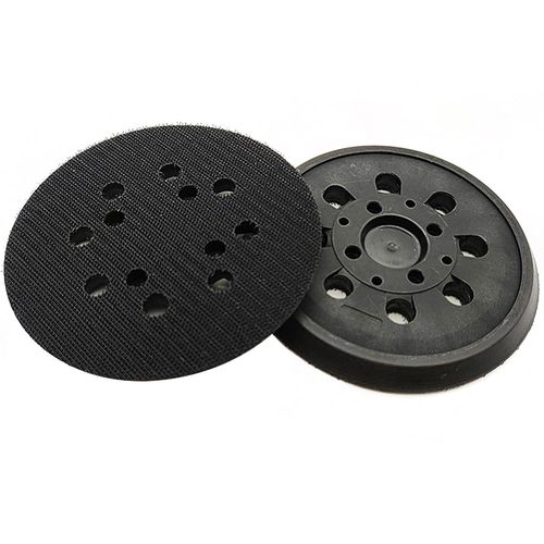 Plateau de ponçage 125 mm-Plateau de support Velcro pour Bosch,plaque de ponçage 125 mm avec velcro,accessoires pour ponceuse excentrique PEX 300/400 AE/4000 AE/AdvancedOrbit 18 (noir)