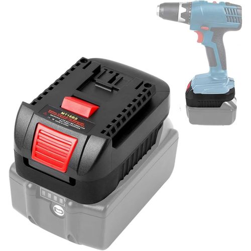 MT18BS Adaptateur de batterie pour Makita vers Bosch GBA,adaptateur de batterie pour batterie Makita 18 V sur pour 18 V système de batterie outil électrique (pas de batterie)