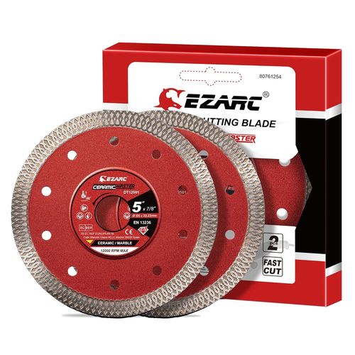 Disque Diamant 125 mm,Disque Diamant Carrelage Extra Fin,Disque Ceramique pour Céramique,Carrelage,Marbre (Lot de 2)