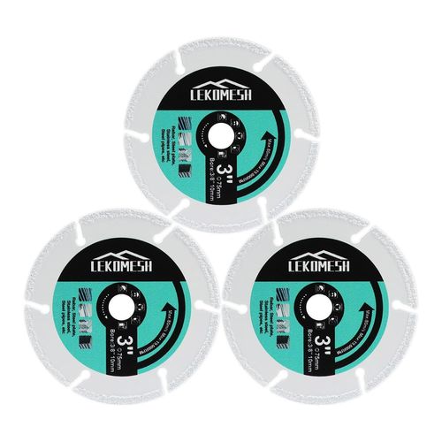 Disque à Tronçonner pour Bois-3pcs 75mm x 10mm Disque de Coupe en Carbure pour Bois,Plaques de Plâtre,Fibre de Verre,Tuyaux en Caoutchouc,Plastique-Lame de Scie pour Meuleuse D'angle