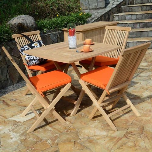 Table De Jardin Pliante En Teck Massif L90