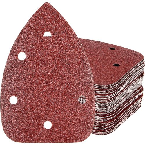 Lot de 60 patins de ponçage,(uniquement pour ponceuse à souris 200 W,numéro de modèle : FL118A),6 trous auto-agrippants grain 60/80/100/120/180/240