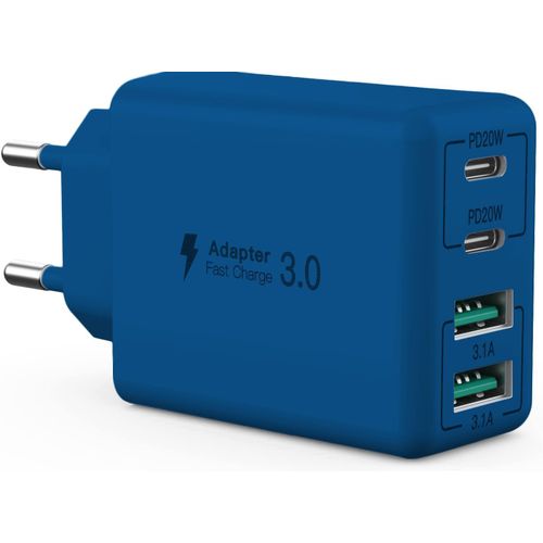 Usb C Chargeur,40w 4 Ports Usb C Bloc De Charge Rapide Dual Port Pd+Qc Multiport Type C Chargeur Compatible Avec Iphone 11/12/13/14/15/Pro Max/Xs/Xr/8/7/Samsung Téléphone/Tablette.[F38]
