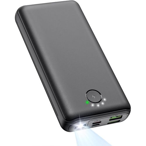 Batterie Externe 27000mah 22,5w Power Bank Pd 20w Usb C Charge Rapide Avec Lampe De Poche,Chargeur Portable Compatible Avec Les Téléphones Portables