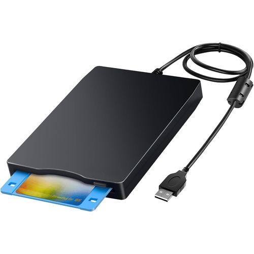 Lecteur de Disquettes Externe USB-Plug & Play,Compatible Windows,Design Ultra-Fin et Portable