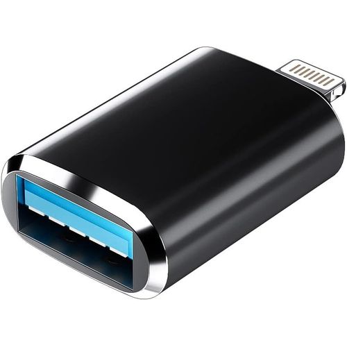 Câble Adaptateur Lightning vers USB pour iPhone OTG Claviers Compatible avec clé USB Jack Lecteur de Cartes Appareil Photo Souris Hub 14 13 12 11 Pro Max Mini 8 7 Plus Ipad Flash Drive Accessoires