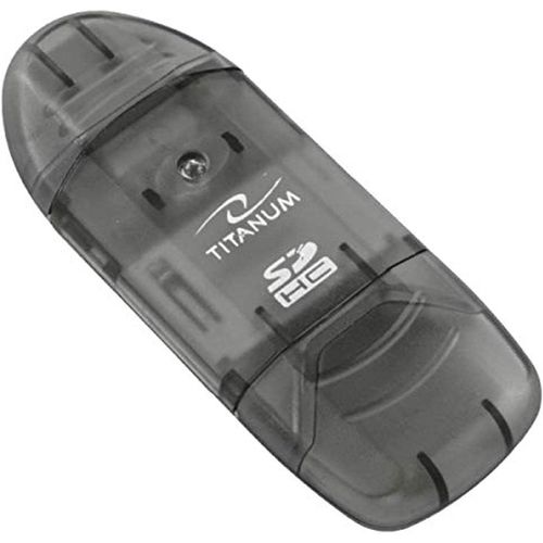 TITANUM 5901299901137 Lecteur de Carte SDHC avec USB 2.0 Noir TA101K