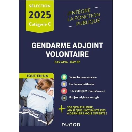 Epreuves De Sélection Gendarme Adjoint Volontaire 2025 - Gav Apja - Gav Ep - Tout-En-Un