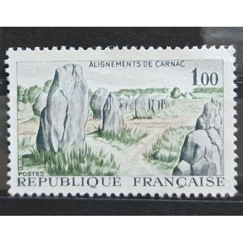 Timbre France (Yt 1440) -1965 -Alignements De Carnac , Non Oblitéré