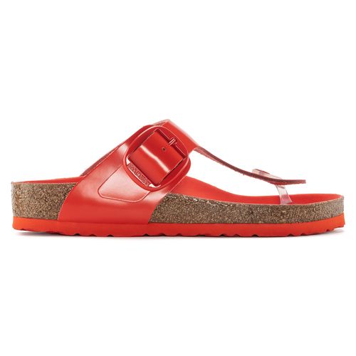 Tongs Birkenstock Gizeh Big Buckle Natural Leather Patent