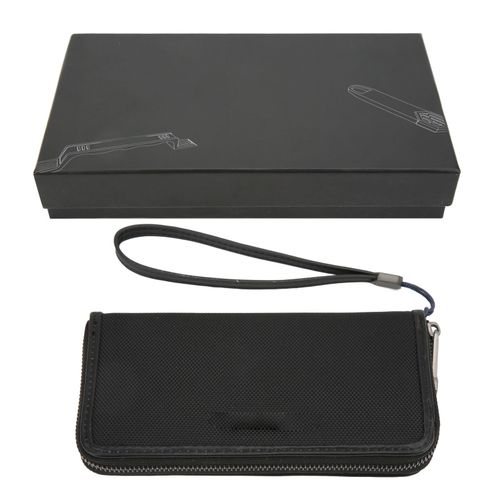 Portefeuille pour homme, long, fin, style decontracte, grande capacite, disposition raisonnable, en nylon impermeable, resistant a l'usure, durable