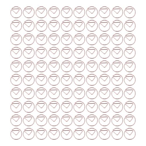 Lot De 100 Mini Trombones Portables En Metal Dore Rose Galvanise, Mignons Et Petits, Pour Le Classement Des Fichiers Au Bureau Ou A La Maison