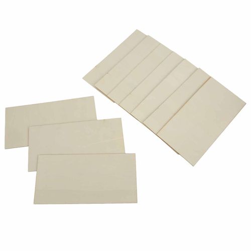 Lot de 10 feuilles de bois vierges, utilisation sure, surfaces lisses, bonne texture, copeaux de bois rectangulaires pour bricolage, artisanat, decoration de la maison