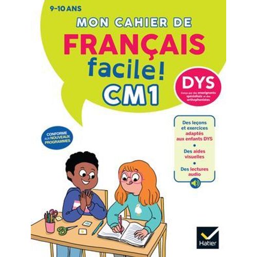 Mon Cahier De Français Facile Dys Cm1 - Nouveau Programme