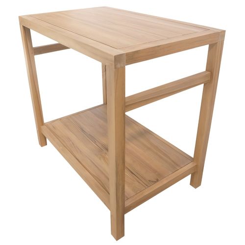 Meuble Sous Vasque En Teck Massif 80cm Dewi