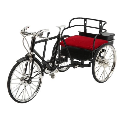 Modele de pousse-pousse a cycle retro, beau modele de velo vintage facile a assembler, jouet decoratif pour etagere, decoration de bureau, cadeau