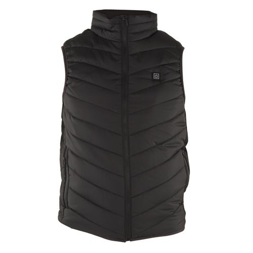 Gilet Chauffant Noir Intelligent A Chauffage Rapide, 3 Niveaux De Reglage De La Temperature, Veste Chauffante Electrique Pour Homme Et Femme, Taille L (52,5 A 60 Kg)